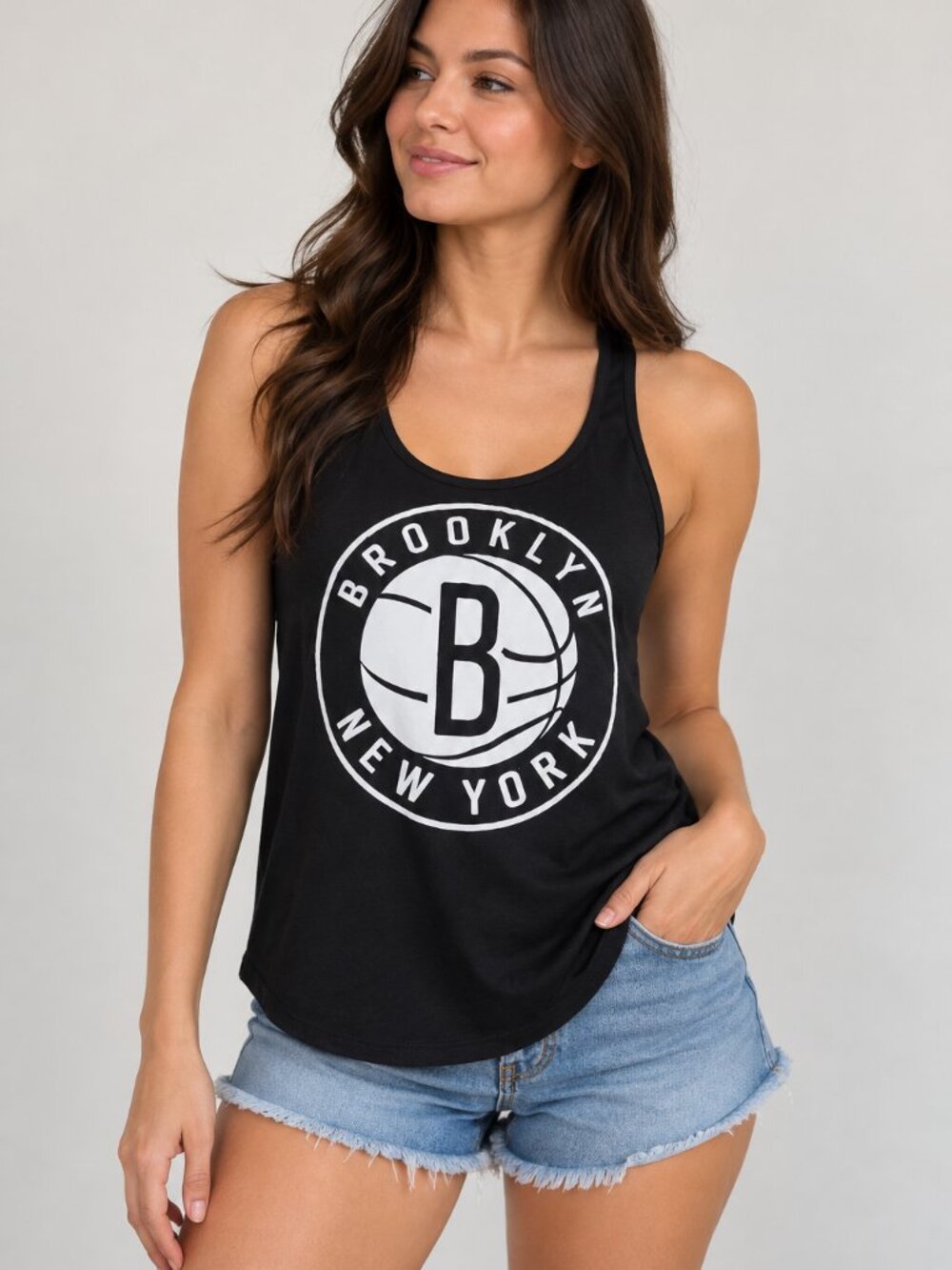 Brooklyn Nets NBA Women's Racerback Tank Top – Size Small
